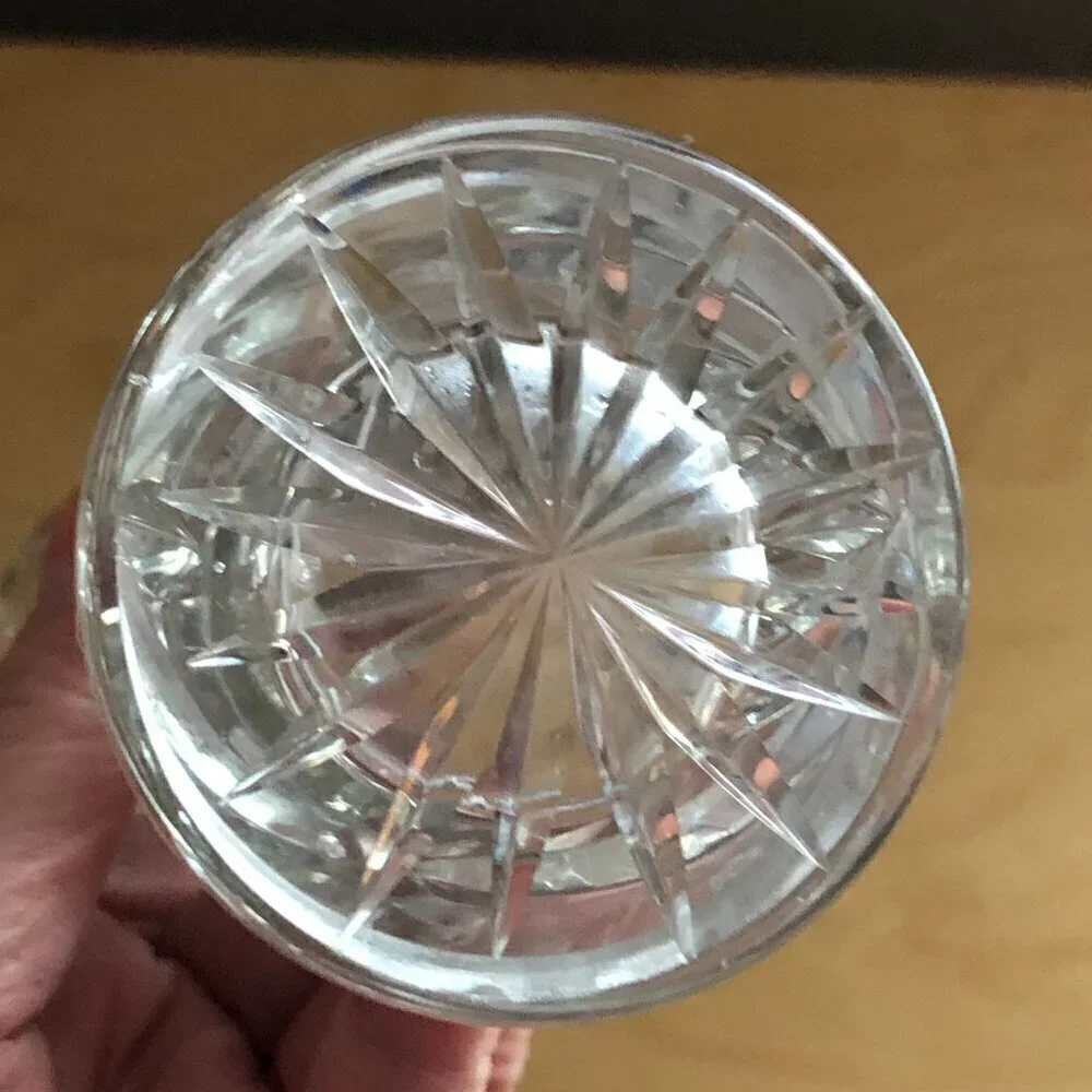 Vintage Irena Crystal Vase Hand Cut & Crafted Made in Poland Mother's Day